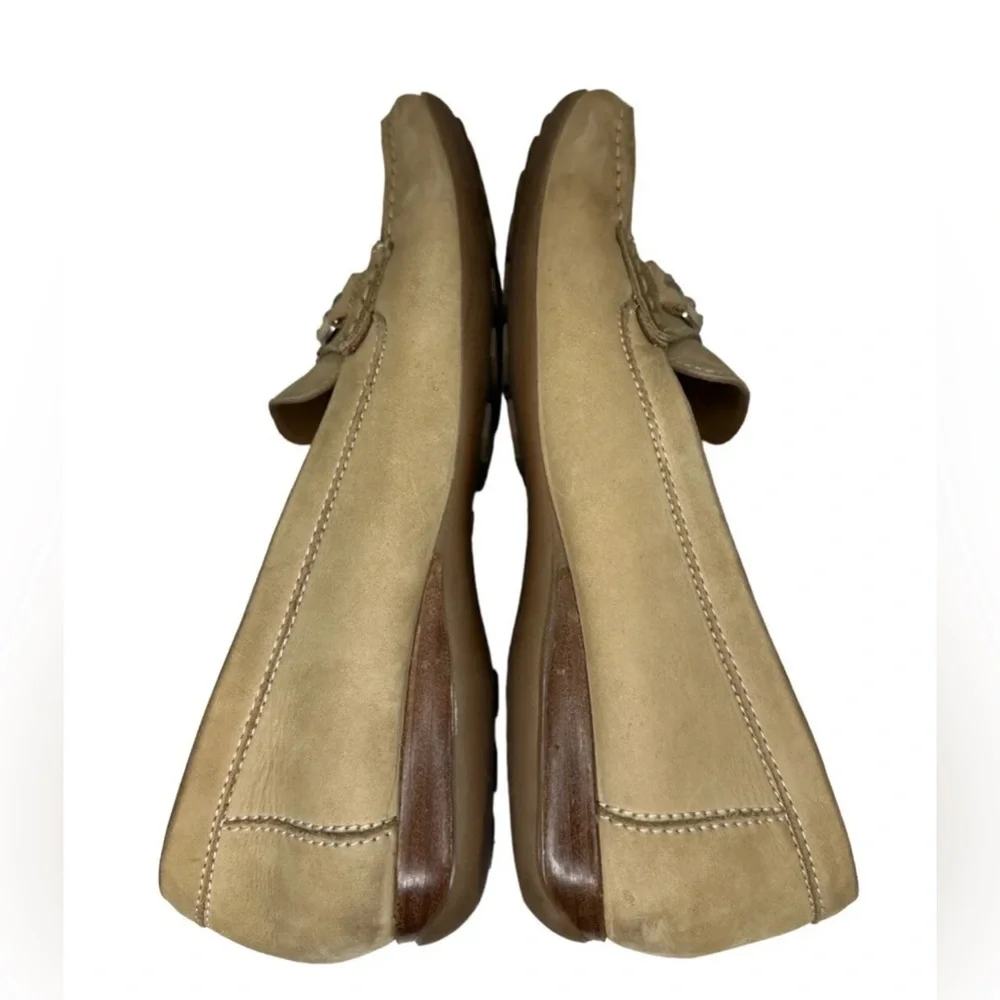 Geox Respira Women's ~ Size 39.5/ US 10 ~ Tan Horsebit Slip On Loafers Shoes